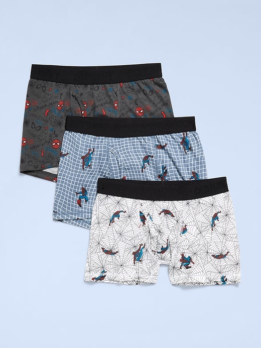 Image number 1 showing, Old Navy x Marvel Spider-Man Boxer-Briefs Underwear 3-Pack for Boys