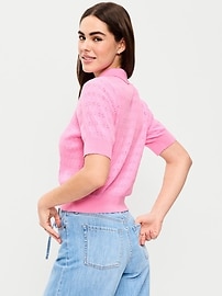 Image number 2 showing, SoSoft Lite Pointelle Polo