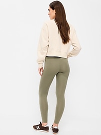 Image number 3 showing, High-Waisted Jersey Fashion Layering Leggings
