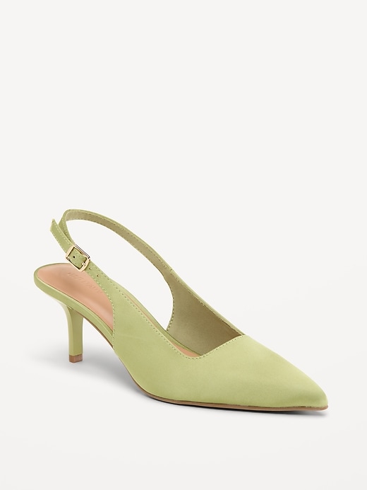 Image number 1 showing, The Occasion by Old Navy Slingback Heels for Women