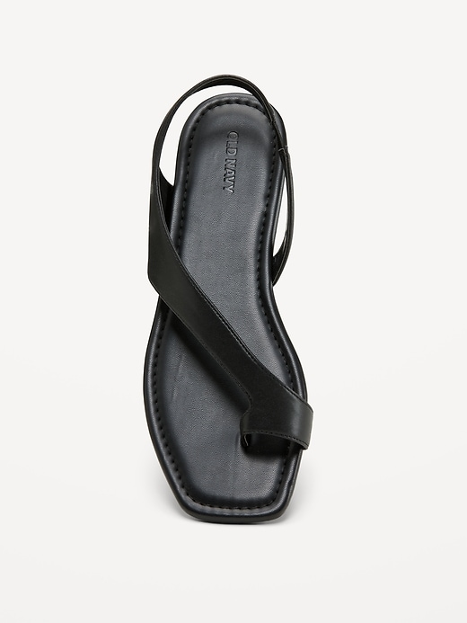 Image number 2 showing, Asymmetrical Toe-Strap Sandals for Women