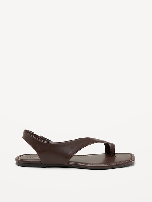 Image number 3 showing, Asymmetrical Toe-Strap Sandals for Women