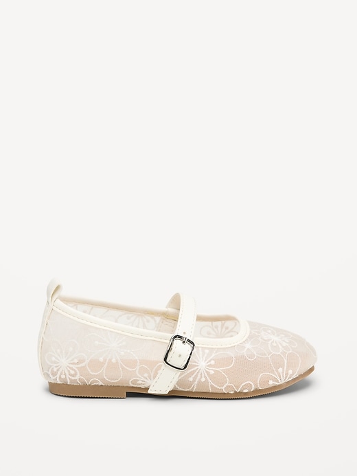Image number 5 showing, Mesh Floral Ballet Flats for Toddler Girls