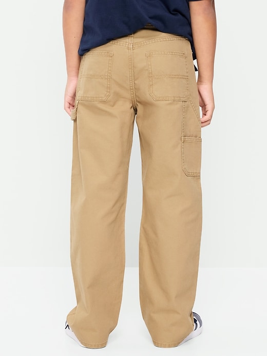 Image number 2 showing, Baggy Carpenter Utility Canvas Pants for Boys