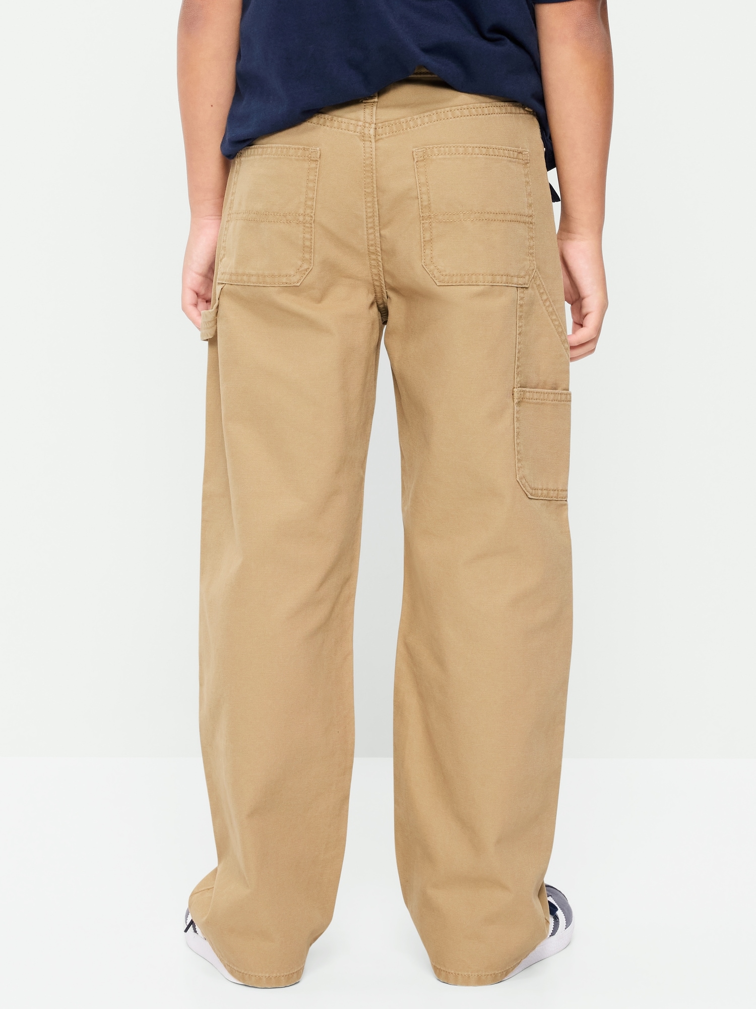 Baggy Carpenter Utility Canvas Pants for Boys