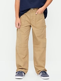 Image number 1 showing, Baggy Carpenter Utility Canvas Pants for Boys