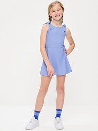 Image number 1 showing, PowerSoft Sleeveless Tie-Strap Athletic Dress for Girls