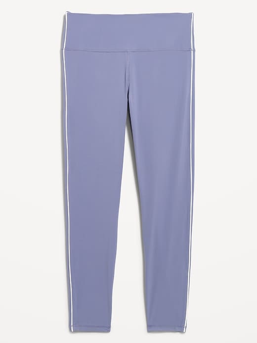 Image number 1 showing, High-Waisted StudioSmooth 7/8 Side-Striped Leggings