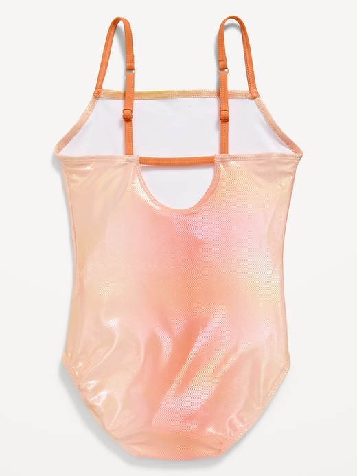 Image number 2 showing, Hello Kitty® Back Cutout One-Piece Swimsuit for Girls