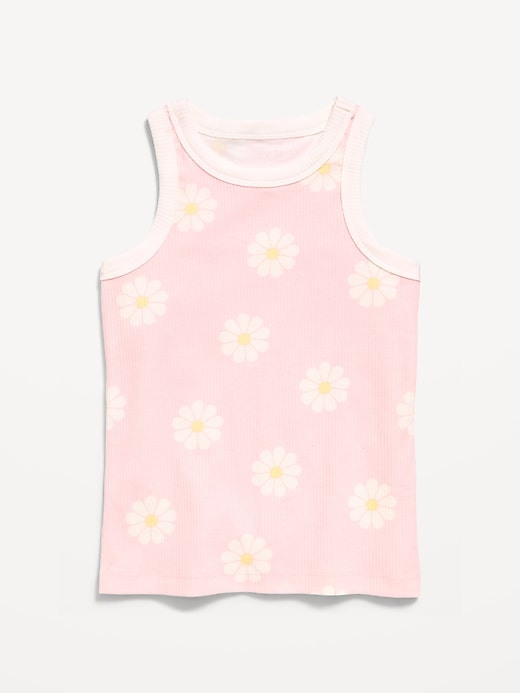 Image number 1 showing, Fitted Ribbed Tank Top for Girls
