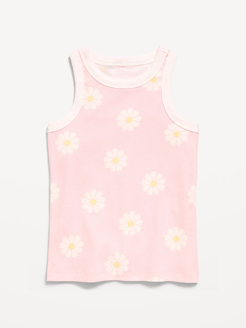 Fitted Ribbed Tank Top for Girls