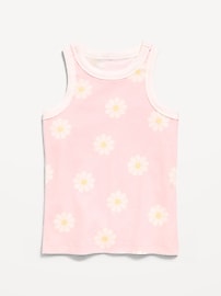 Image number 1 showing, Fitted Ribbed Tank Top for Girls