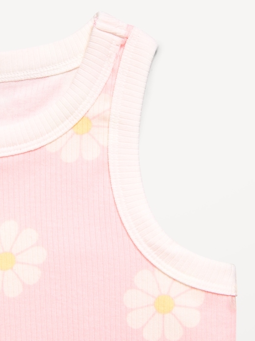 Image number 4 showing, Fitted Ribbed Tank Top for Girls