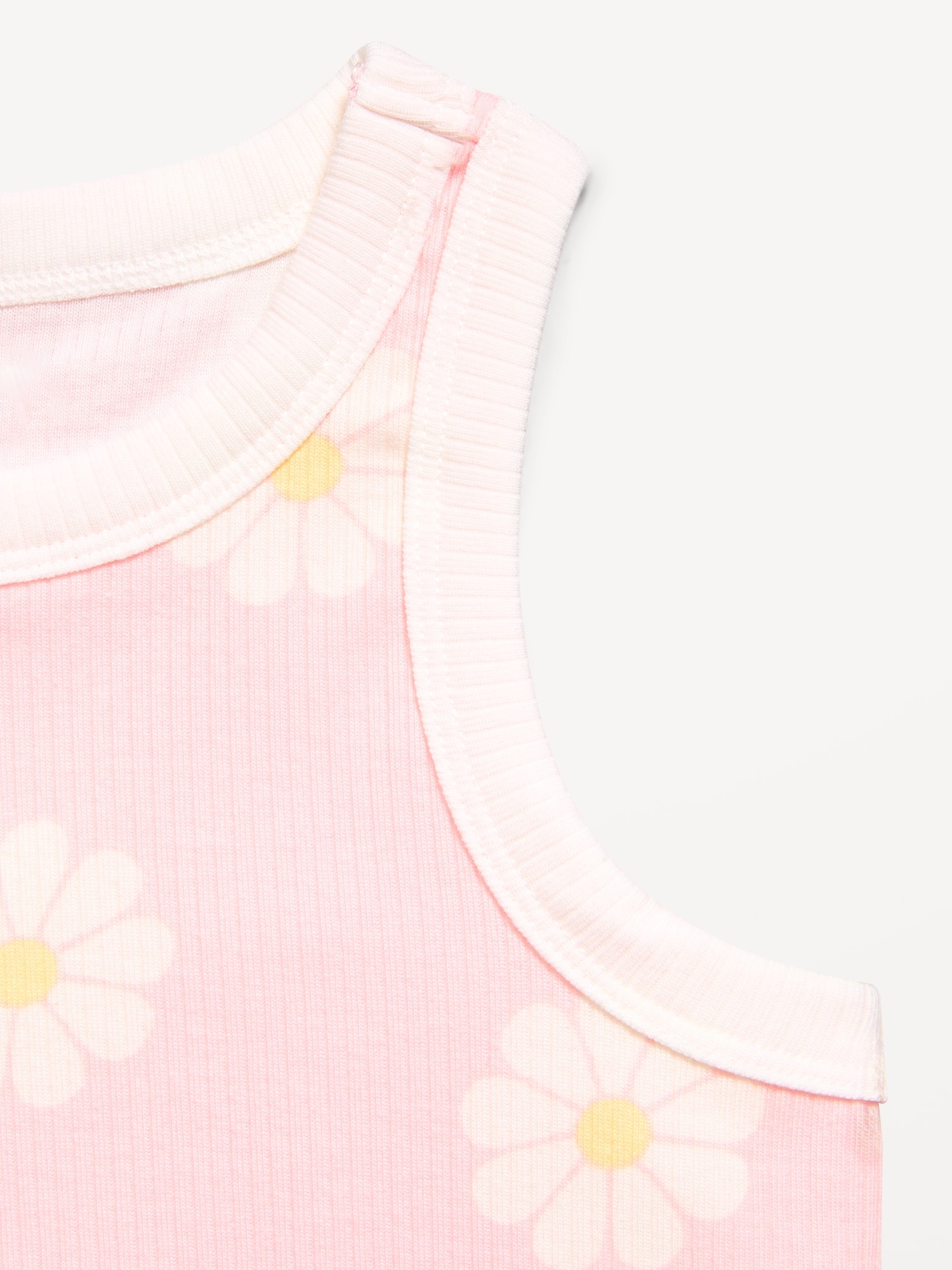 Fitted Ribbed Tank Top for Girls