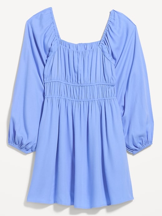 Image number 5 showing, Long-Sleeve Square-Neck Mini Dress