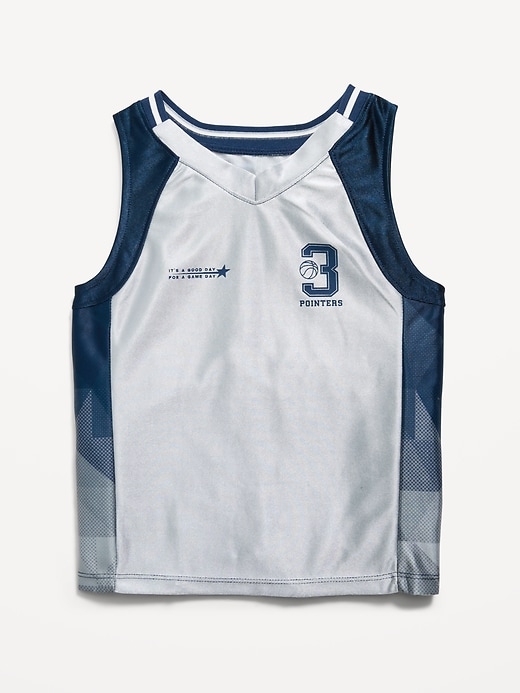 Image number 2 showing, Oversized Graphic Basketball Tank Top for Toddler Boys