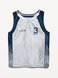 Image number 2 showing, Oversized Graphic Basketball Tank Top for Toddler Boys