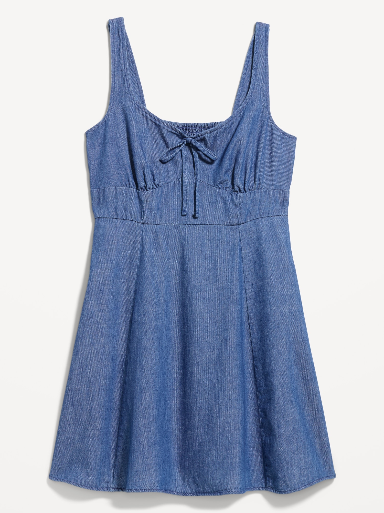 Fit & Flare Denim Mini Dress