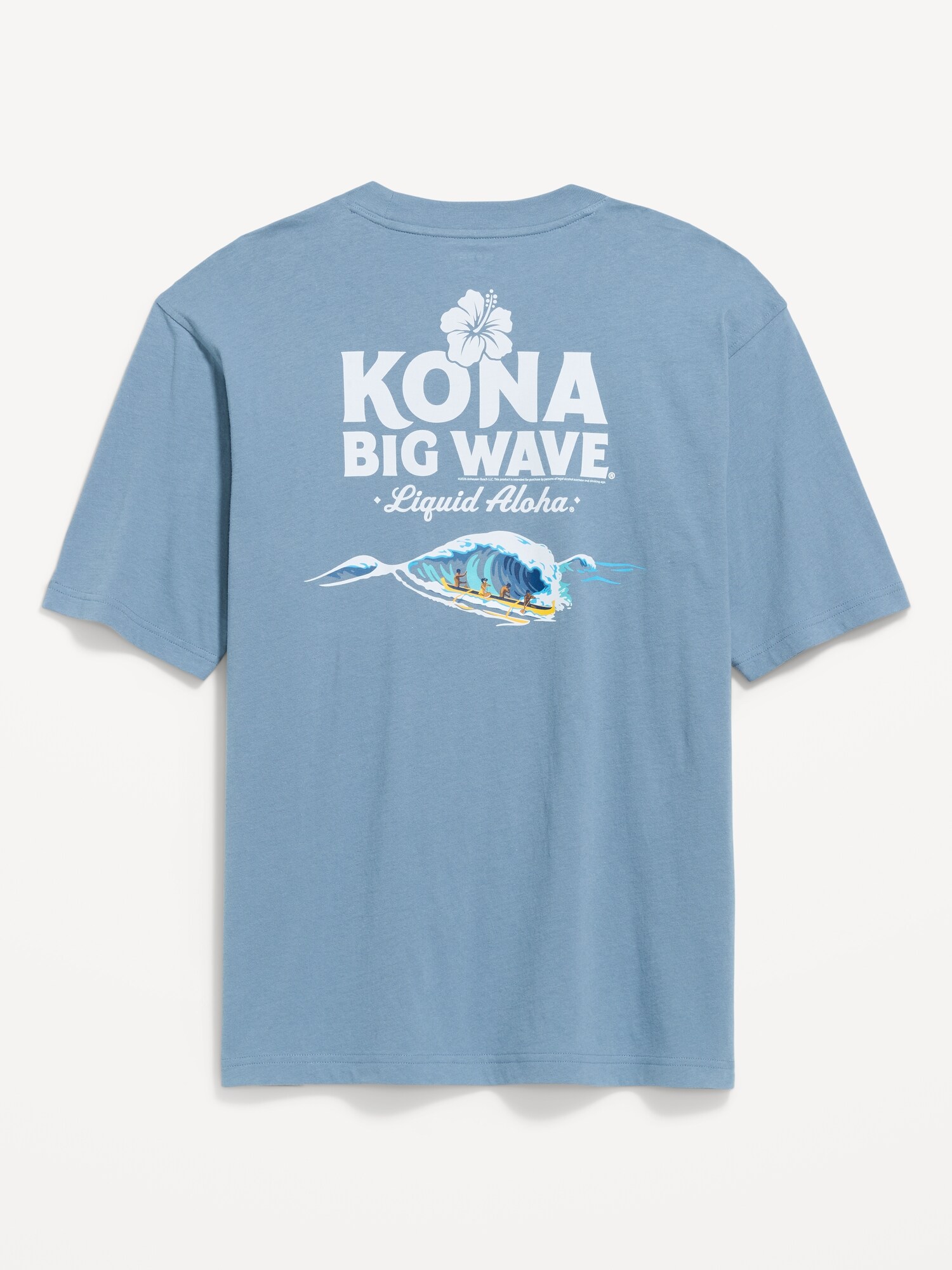 Мужская футболка Old Navy Kona Big Wave® Heavyweight Loose, цвет: Стоунвош — фото 2
