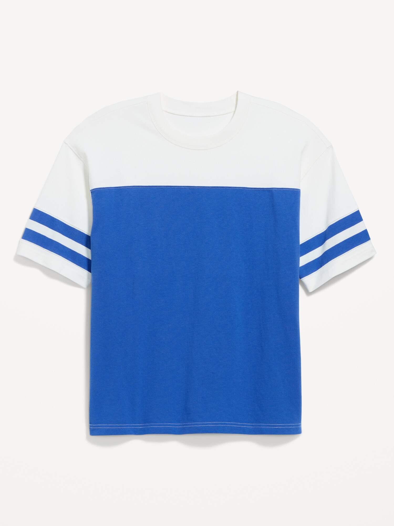 Мужская футболка Old Navy Heavyweight Short-Sleeve Football-Style, цвет: Синий — фото 4