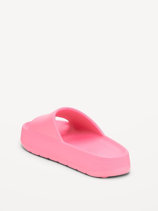 Image number 4 showing, Platform Slide Sandals for Girls (Partially Plant-Based)