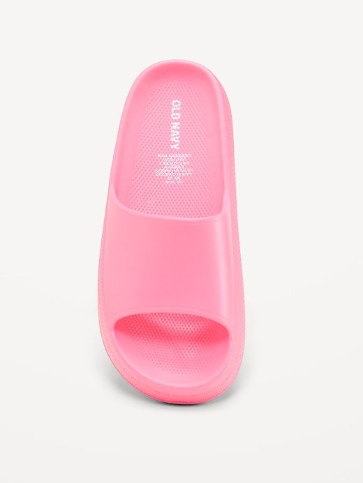 Image number 2 showing, Platform Slide Sandals for Girls (Partially Plant-Based)