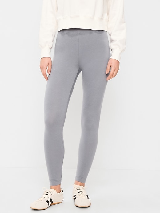 Image number 2 showing, High-Waisted Jersey Fashion Layering Leggings