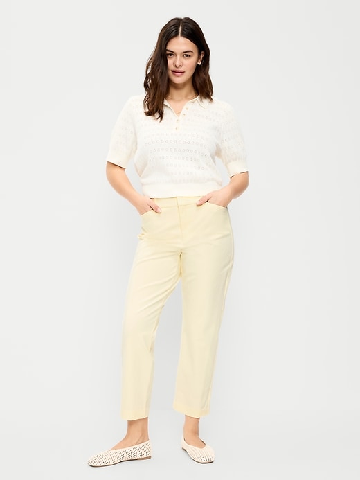 Image number 6 showing, High-Waisted Pixie Straight Pants