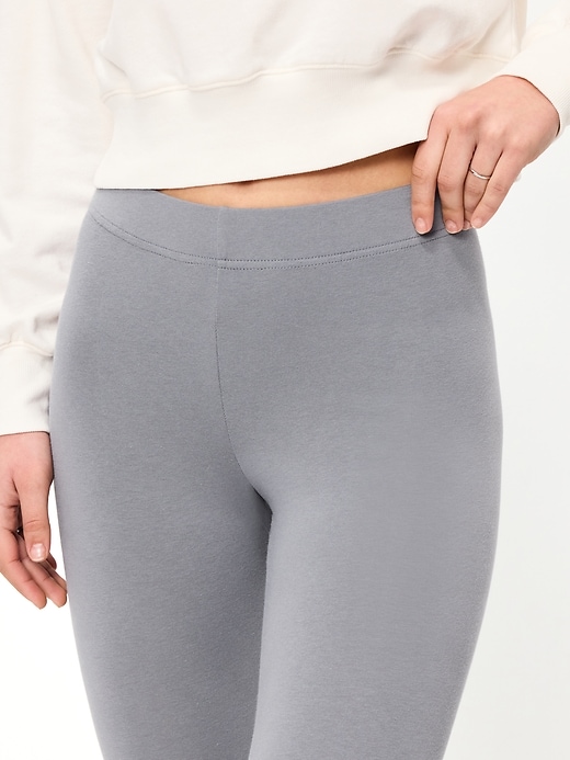 Image number 4 showing, High-Waisted Jersey Fashion Layering Leggings