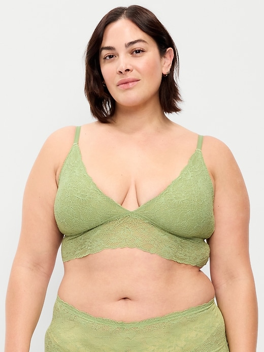 Image number 7 showing, Lace Longline Bralette