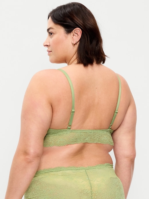 Image number 8 showing, Lace Longline Bralette