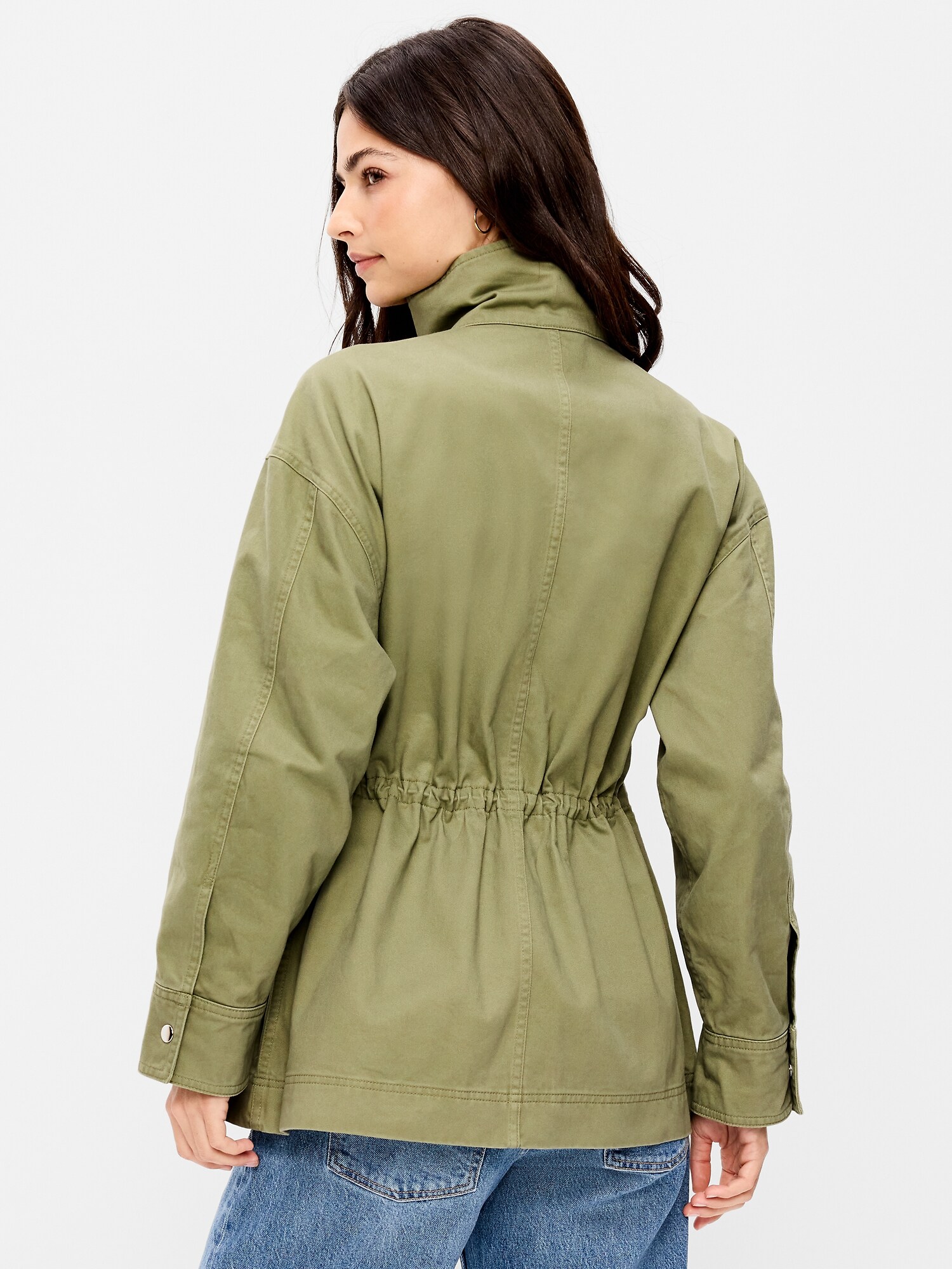 Женская куртка Old Navy Cinched-Waist Utility, цвет: Dried Grasses — фото 2