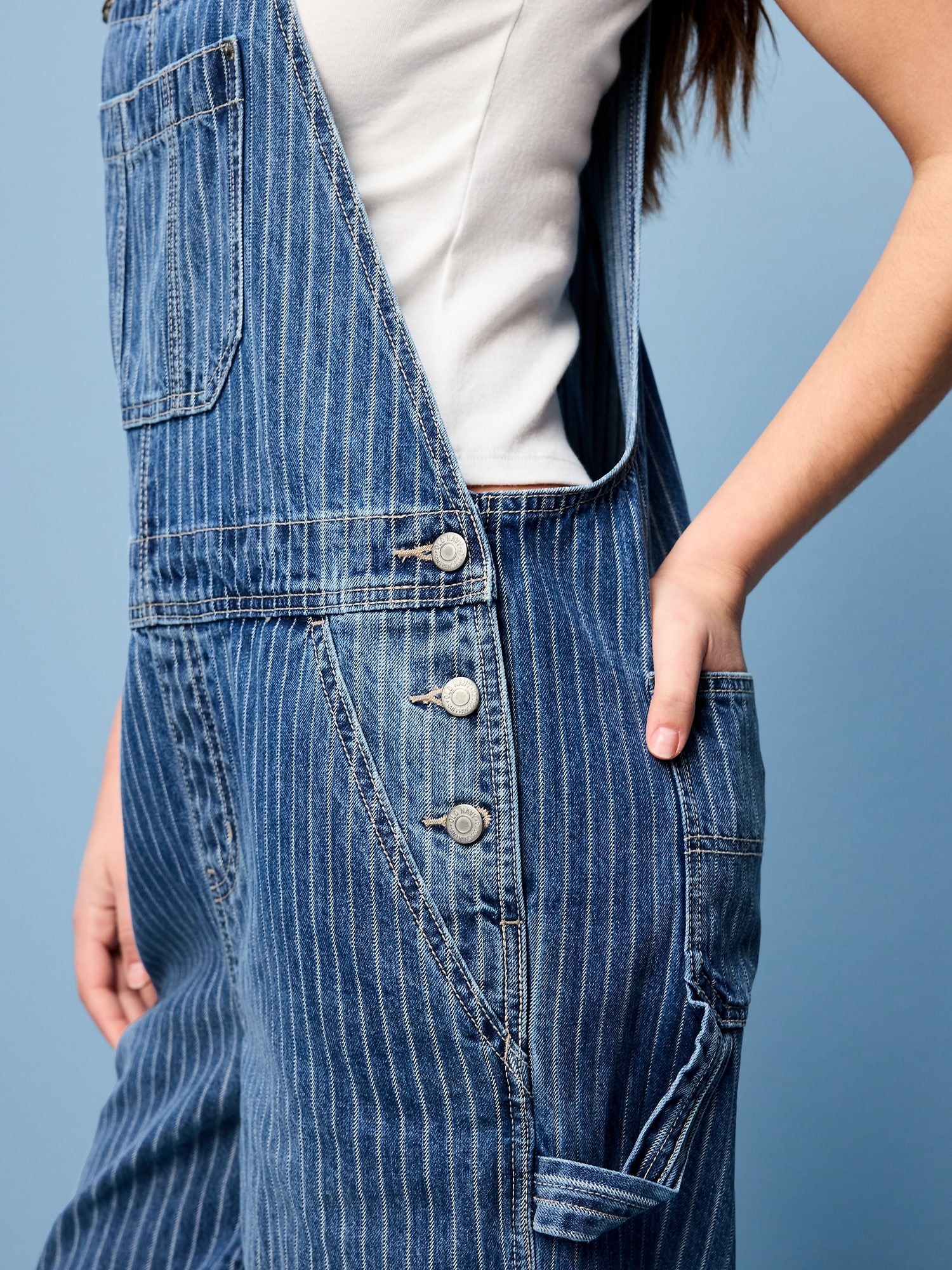 Baggy Wide-Leg Overalls
