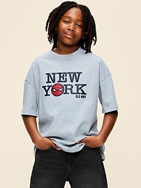 Image number 3 showing, Old Navy x Marvel Spider-Man Oversized Graphic T-Shirt for Boys