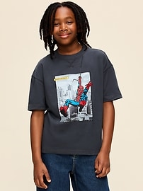 Image number 3 showing, Old Navy x Marvel Spider-Man Oversized Graphic T-Shirt for Boys