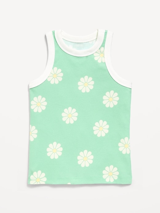 Image number 2 showing, Fitted Ribbed Tank Top for Girls
