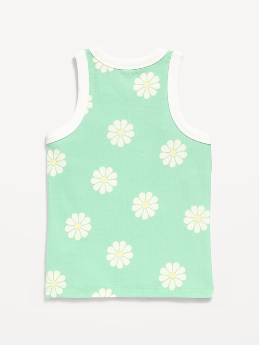Image number 3 showing, Fitted Ribbed Tank Top for Girls
