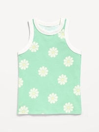 Image number 2 showing, Fitted Ribbed Tank Top for Girls