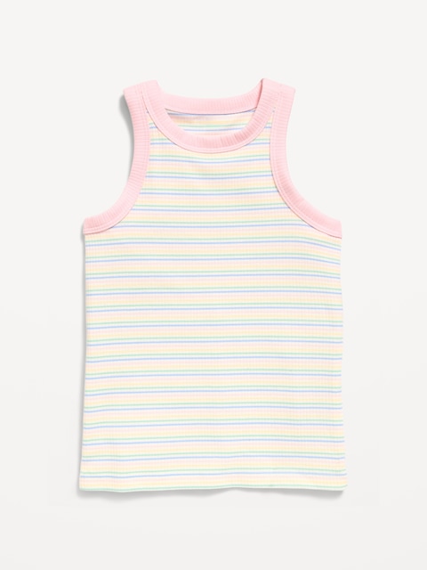 Fitted Ribbed Tank Top for Girls