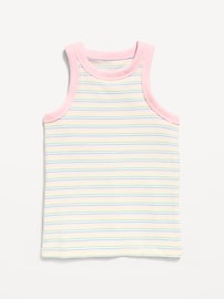 Image number 1 showing, Fitted Ribbed Tank Top for Girls