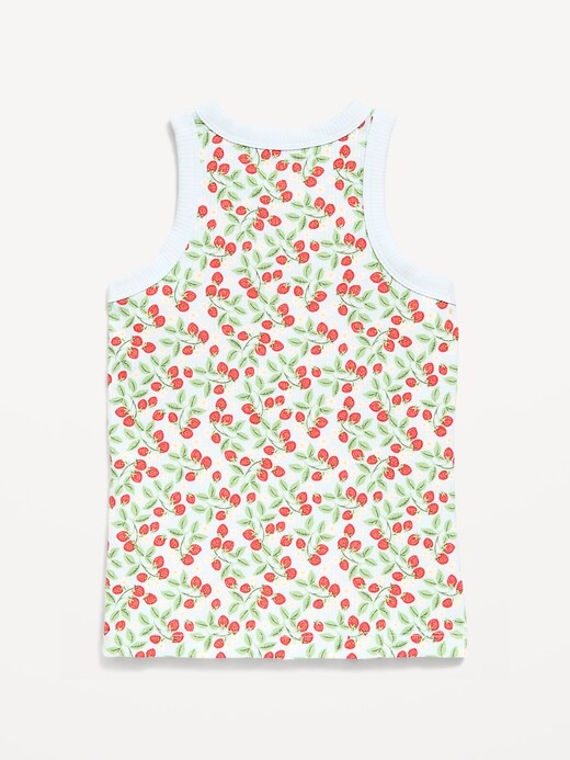 Image number 3 showing, Fitted Ribbed Tank Top for Girls