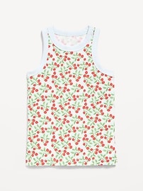 Image number 2 showing, Fitted Ribbed Tank Top for Girls