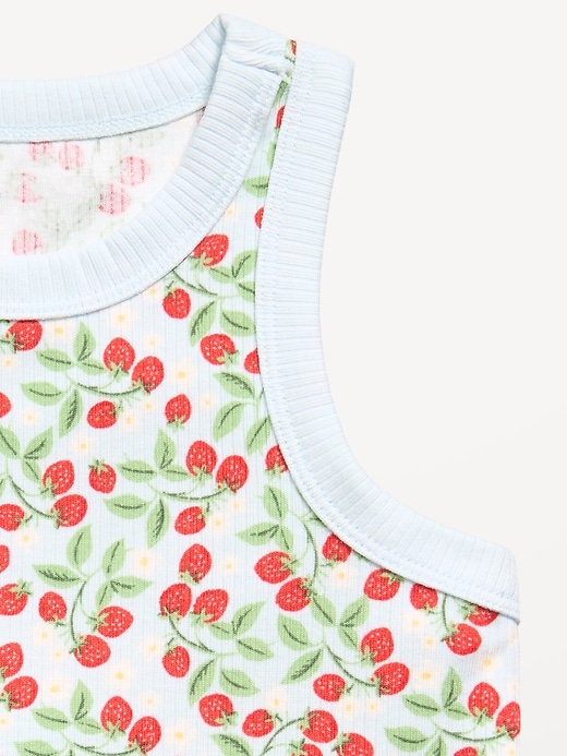 Image number 4 showing, Fitted Ribbed Tank Top for Girls