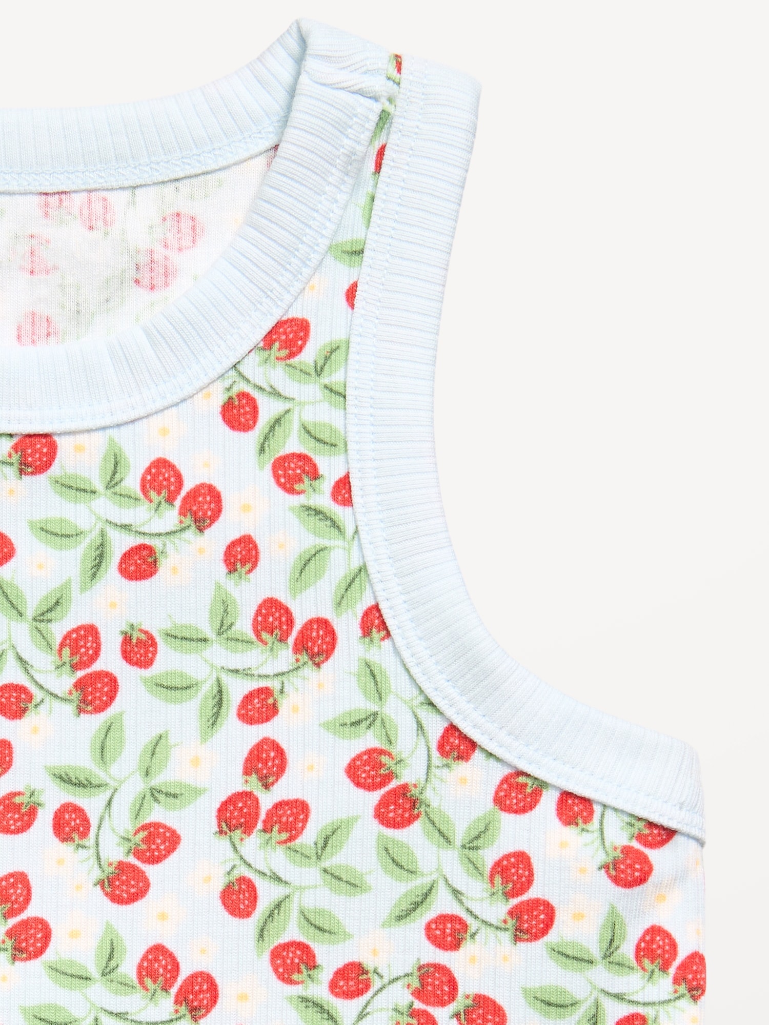 Fitted Ribbed Tank Top for Girls