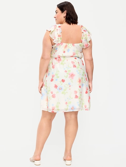 Image number 9 showing, Flutter-Sleeve Fit & Flare Mini Dress
