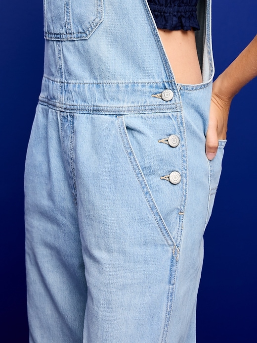 Image number 4 showing, Baggy Wide-Leg Overalls