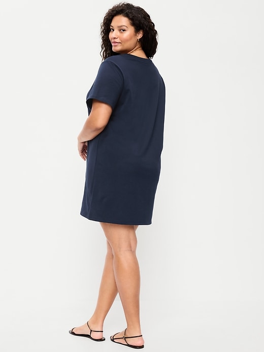 Image number 9 showing, Vintage Crew-Neck Mini T-Shirt Dress
