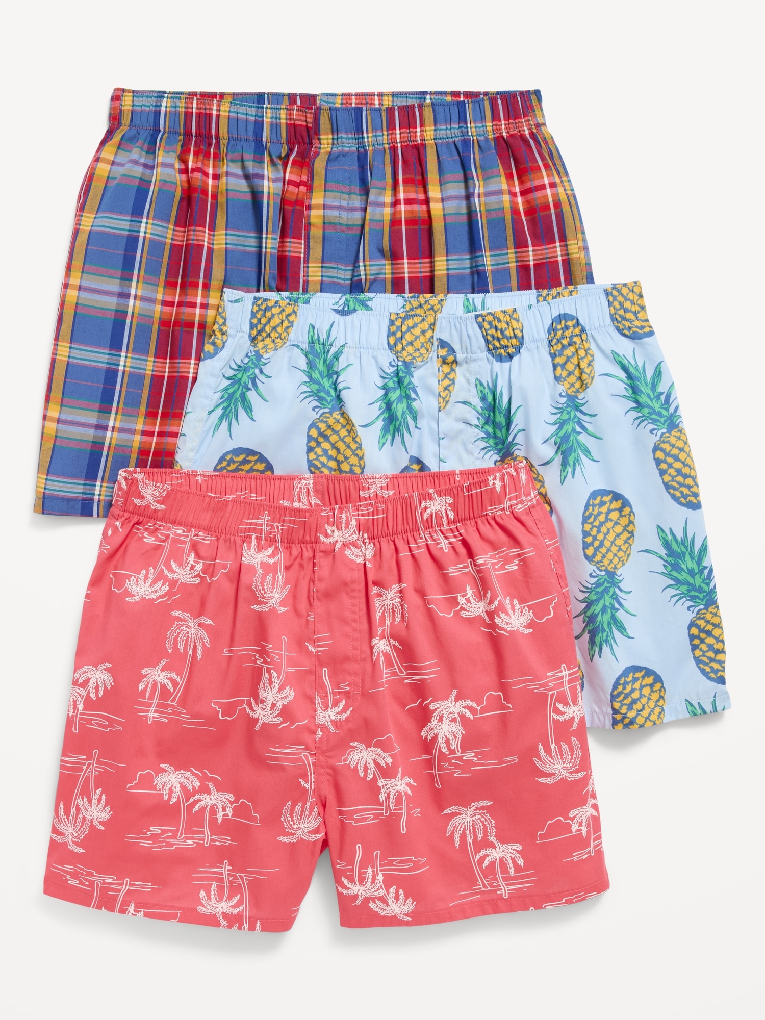 3-Pack Soft-Washed Boxer Shorts -- 3.5-inch inseam | Old Navy
