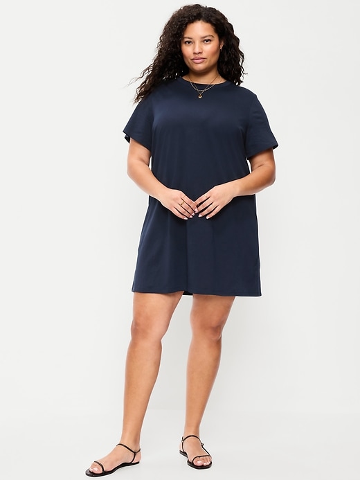 Image number 8 showing, Vintage Crew-Neck Mini T-Shirt Dress
