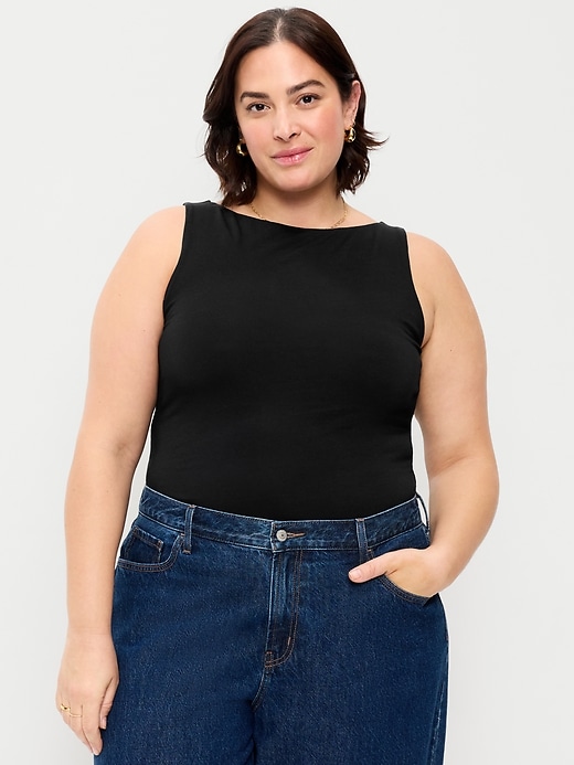 Image number 7 showing, Hug Double-Layer Boat-Neck Top